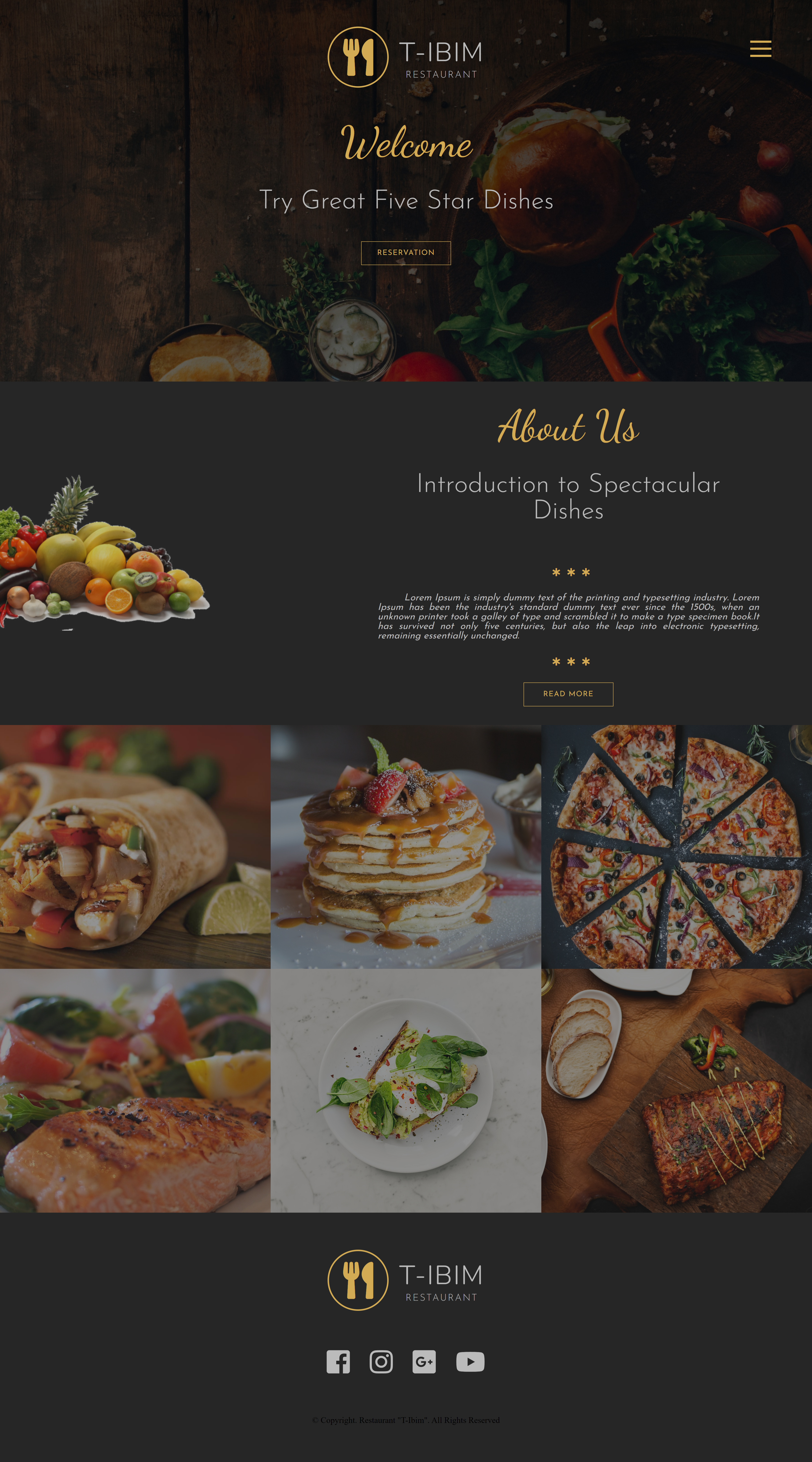 Restaurant Website